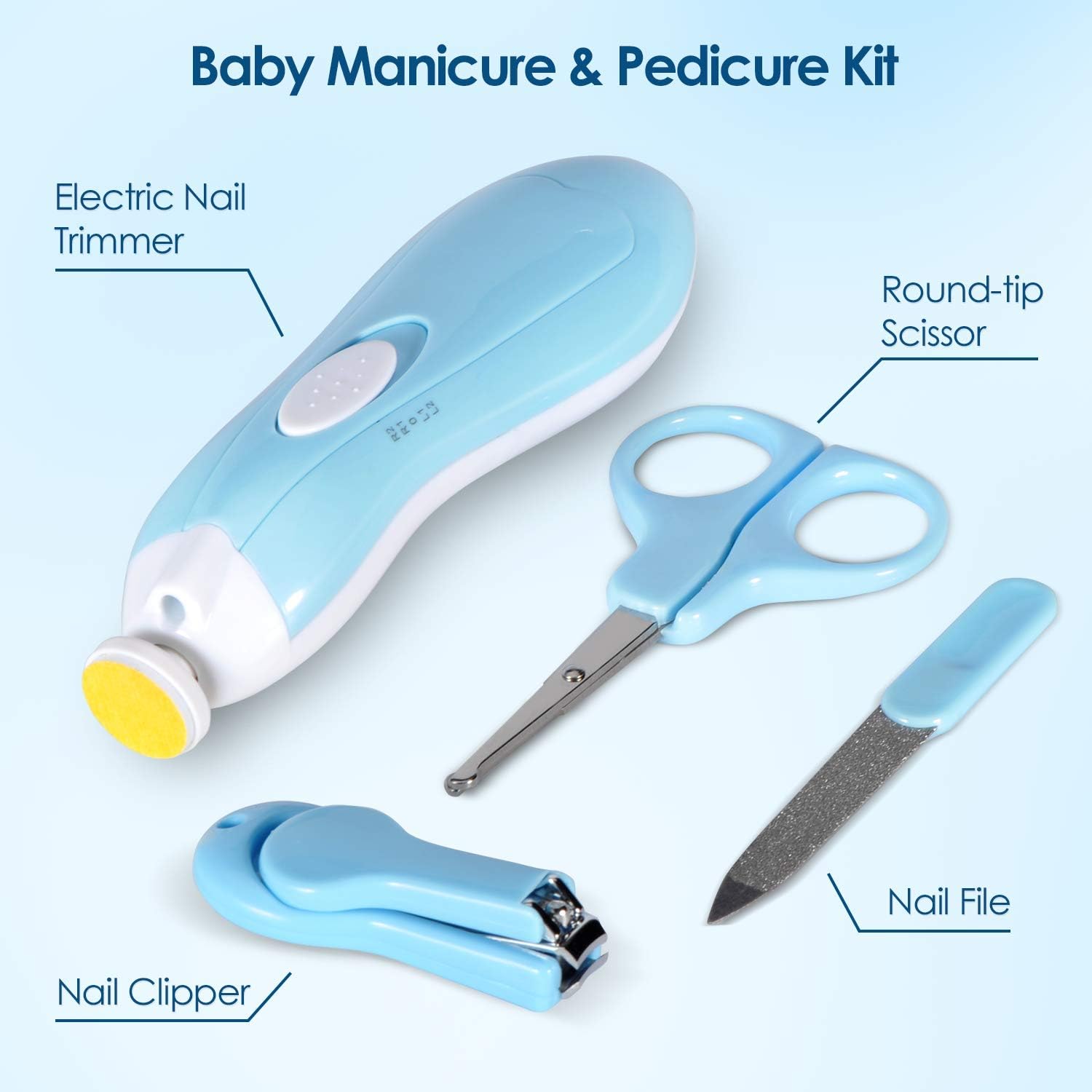 Baby Healthcare and Grooming Kit, 18 in 1 Baby Electric Nail Trimmer Set, Lupantte Nursery Care Kit, Baby Thermometer, Medicine Dispenser, Baby Comb, Brush, Nail Clippers, etc. Baby Shower Gifts.: Health & Personal Care