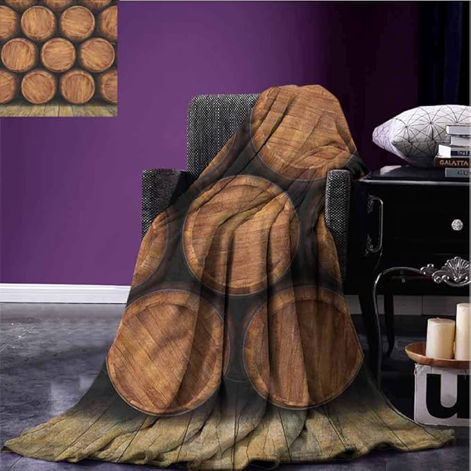 JKTOWN Wine Breathable Blanket Warm Blanket Couch Blanket