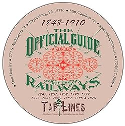 OFFICIAL GUIDE OF RAILWAYS COLLECTION 1848-1910 on