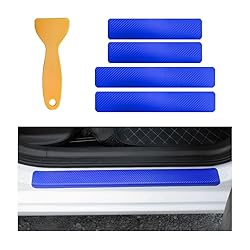 Yourkar 4 PCS Car Door Sill Protector, 3D Carbon