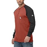 VANDISI FR Shirts for Men NFPA2112 Flame Resistant Shirts 5.5oz Light Weight Long Sleeve Fire Retardant Shirts