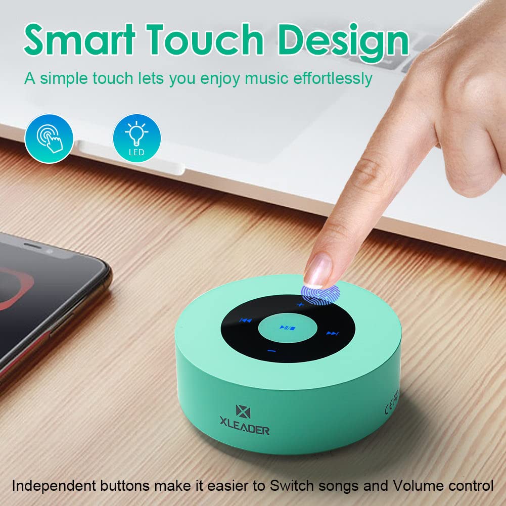 XLEADER Upgraded [Smart Touch] Bluetooth Speakers A8 (Cyan)