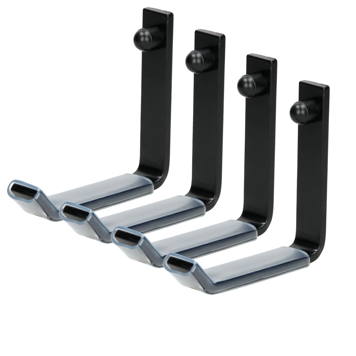 ECD Germany 4 x Wall Tyre Holder Set Wall Mounted Tire Wheel Tree 105 x 105 mm Tyre Rack Storage Hanging Bracket for Car Rims Wheel Hook Wall Tyre Holders Stand Wall Mounts Brackets for Tyres