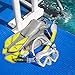 Seavenger Diving Dry Top Snorkel Set with Trek Fin, Single Lens Mask and Gear Bag, S/M - Size 4.5 to 8.5, Gray/Neon Yellow