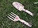 Megawodar Floral Print Garden Tools Set for Women Trowel and Fork