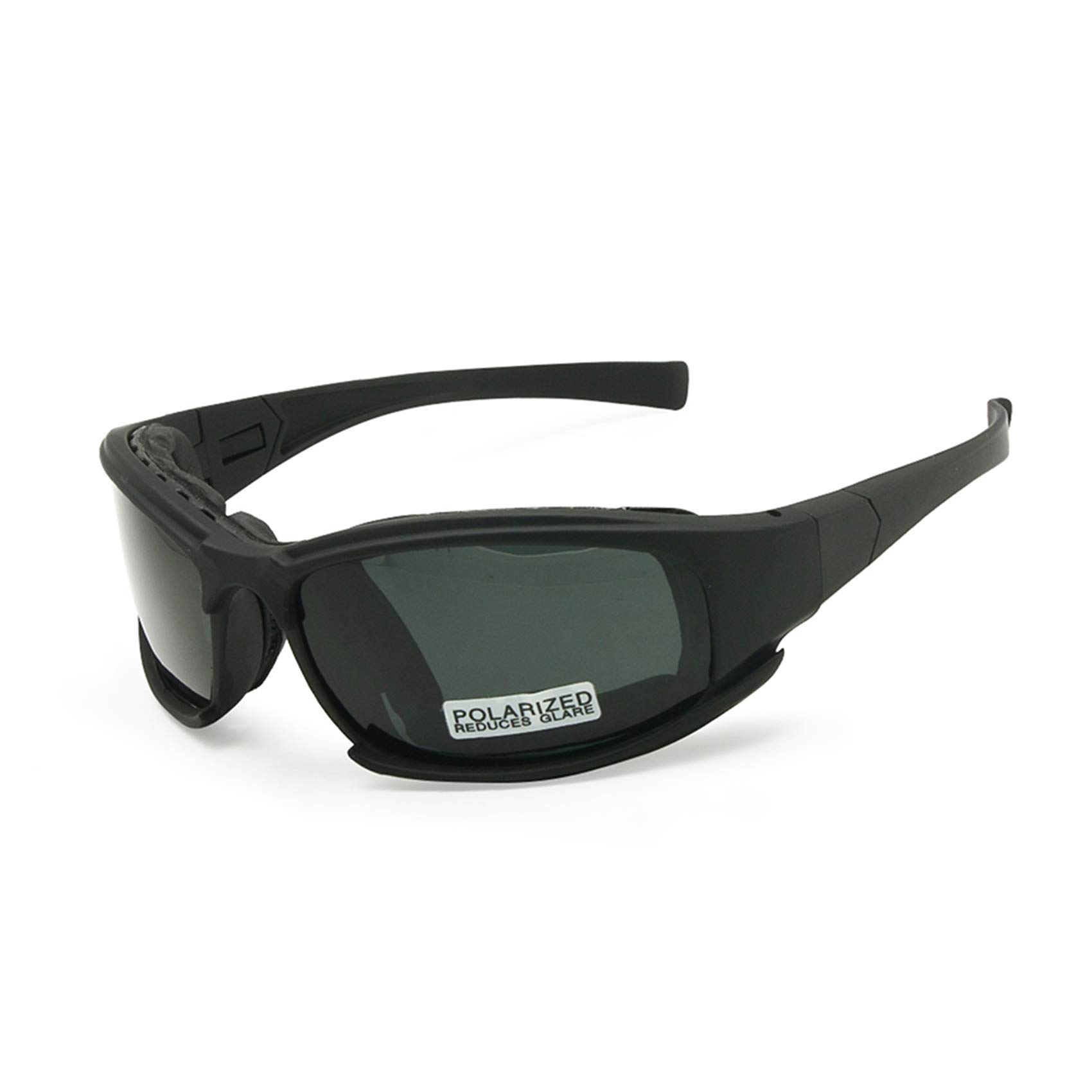 Polarized Army Sunglasses, Military Goggles 4 Lens Kit Men War Game Tactical Outdoor Sunglasses