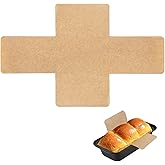 100 Pcs Loaf Pan Liners for Baking Bread 9x5 inches, Pre Formed Parchment Paper for Baking Toast Bread, Cakes, Banana Bread, Disposable Greaseproof Paper, Non-Stick Air Fryer Liner, Brown