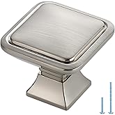 Brushed Nickel Cabinet Knobs Drawer Knobs, Single Hole, 30 Pack | Solid Build, Cupboards, Dressers, Cabinet Doors, Easy Hardware Refresh, Comfortable Grip, Furniture Upgrade, Door Use