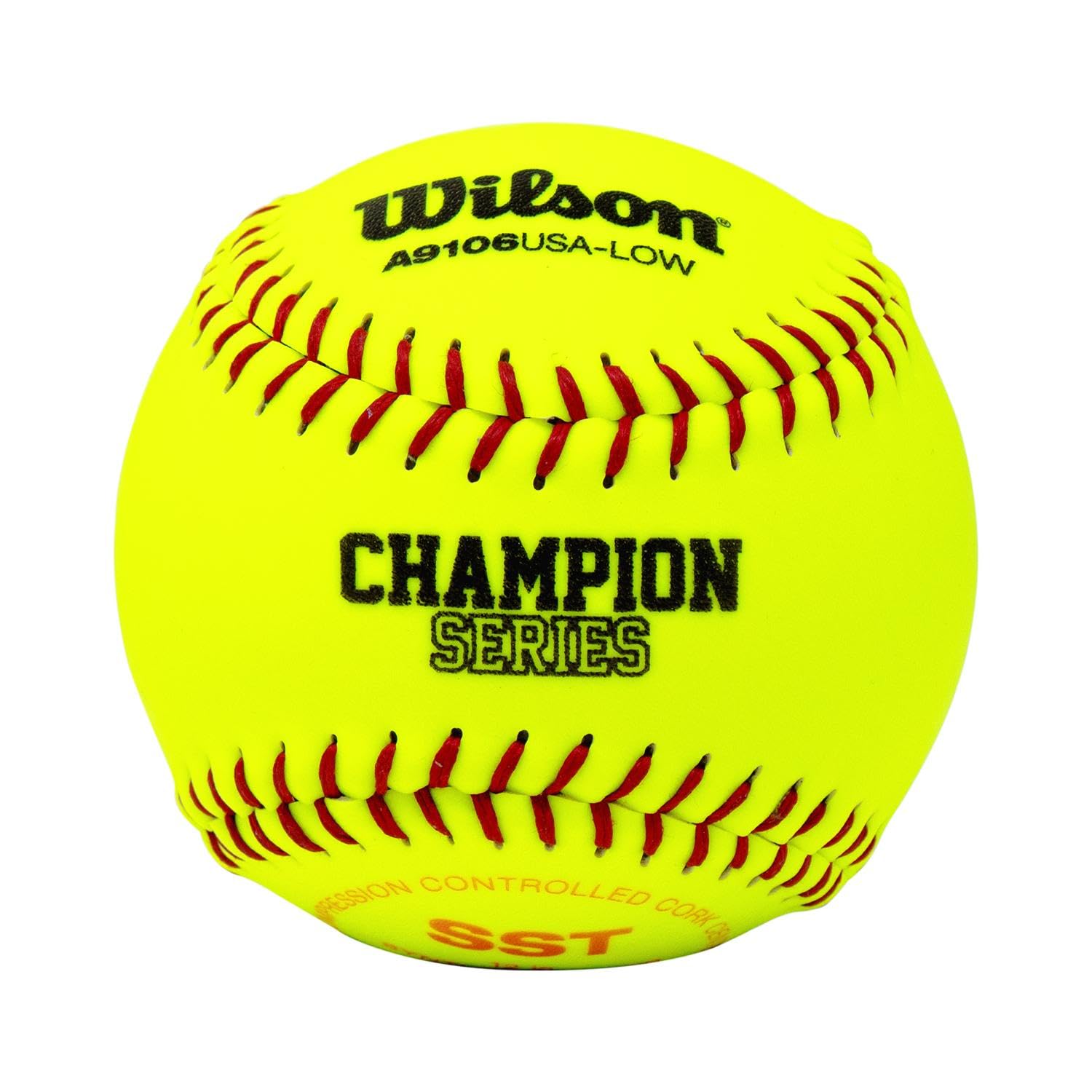 WILSON A9106 12 ASA Championship Series Softbol sintético SST 1 docena