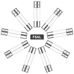 Eoppen 5x20 mm F5AL125V Fast Blow Glass Fuses 5 A