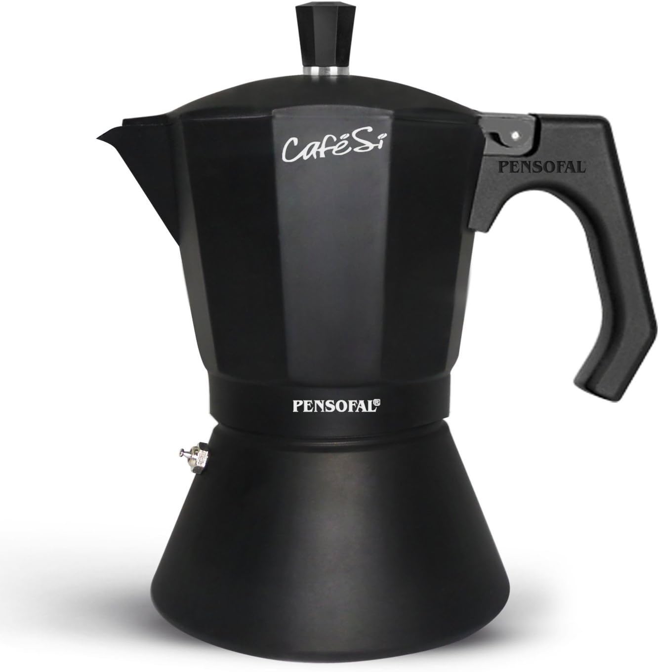 Pensofal 07PEN8406 6-Cup Cafesi Stovetop Espresso Coffee Maker, Black