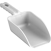 Vikan Remco 63005 Color-Coded Plastic Hand Scoop - BPA-Free Food-Safe Kitchen Utensils, Restaurant and Food Service Supplies, 16 oz, White
