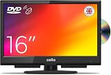 Cello 16 inch LED TV with Built-in DVD Freeview Freesat Pitch Perfect Sound UK