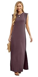 GRECERELLE Womens Summer Casual Loose Split Long