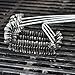 GRILLHOGS Professional Grill Brush w/Replacement Brush Head, Stainless Steel