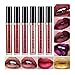 Matte Metallic Liquid Lipstick Long Lasting Waterproof Lip Gloss, No Caking, Kiss-proof