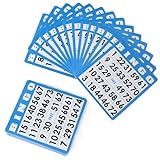 50 Blue Bingo Cards with Unique Numbers by Royal Bingo Supplies