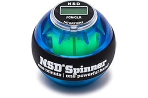 NSD Power Winners Spinner Gyroscopic Wrist and Forearm Exerciser Featuring Digital LCD Counter