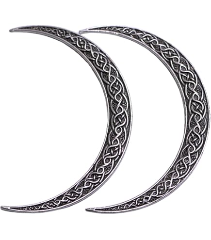 Amazon.com : AKOAK Hollow Hoop Crescent Moon Shape Geometric  display picture 1