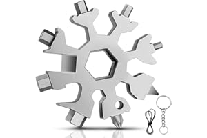 19 in 1 Snowflake Multitool, Stocking Stuffers for Men, Christmas Gifts for Men,Tools for Man, Unique Birthday Gifts for Dad 