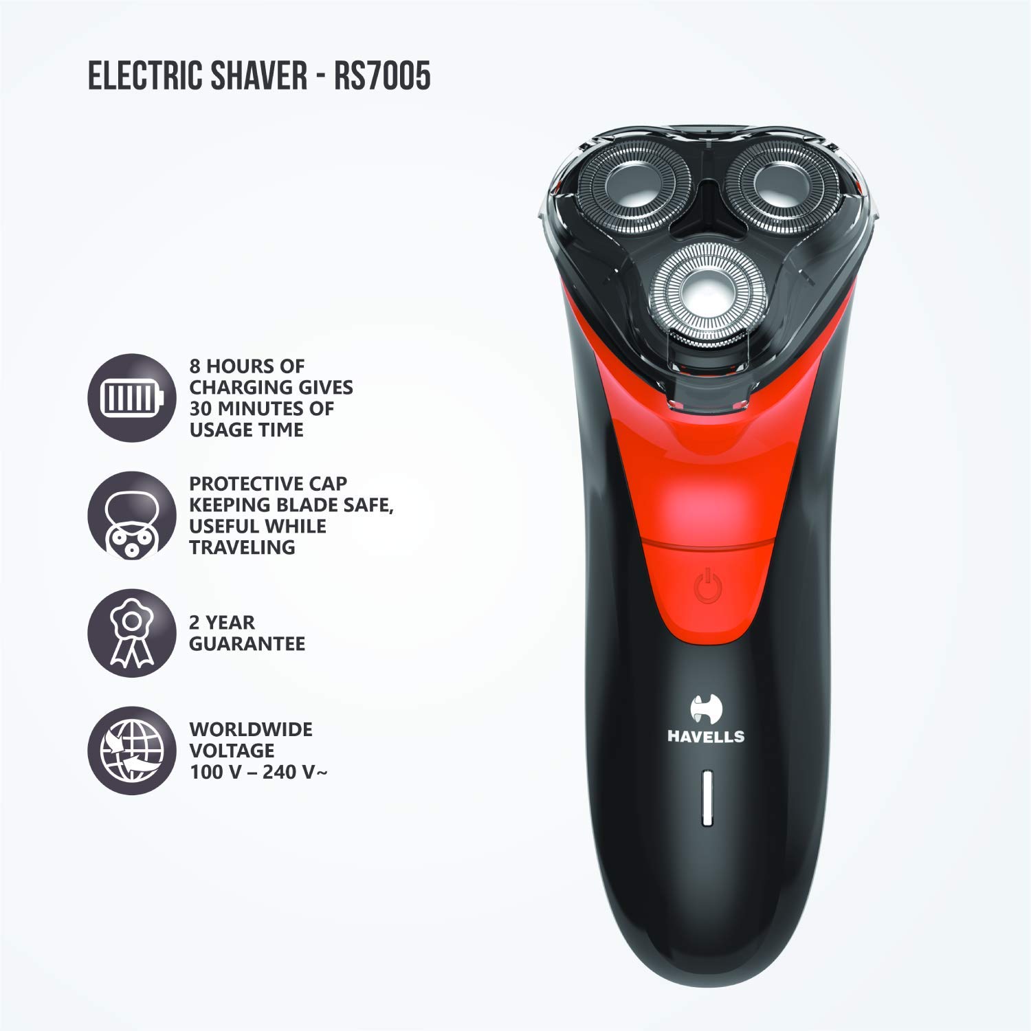 havells shaver 7010
