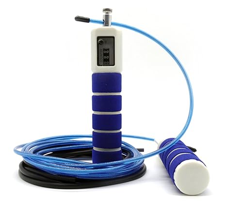 JOYORUN Springseil Speed Rope mit Zähler/Springseil Stahl für Sport Training Crossfit, Fitness-Training, Rope-Skipping, MMA &