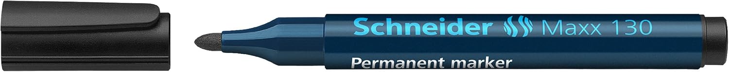 Schneider Maxx 130 Permanent Marker - Bullet Tip - Black