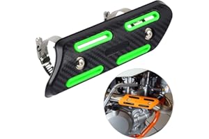 NICECNC Green Universal 4 Stroke Exhaust Heat Protector Shield 25mm to 51mm diameters Compatible with Kawasaki KXF 250 450 Compatible with KTM SXF EXCF SMR 250 350 450 500 See Fitment