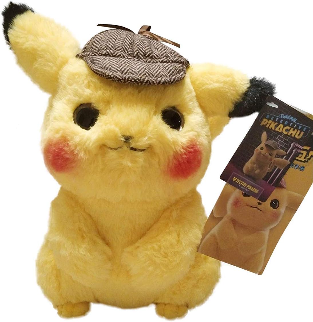 Amazon ポケットモンスター ポケモン 名探偵ピカチュウ ぬいぐるみ おもちゃ ふわふわ 高さ約28cm 並行輸入品 おもちゃ おもちゃ