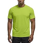 Zengjo Running Shirts for Men Quick Dry Performance T-Shirt Moisture-Wicking Athletic Tee for Gym Workout Training