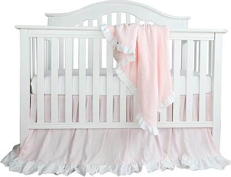 blush pink crib sheets