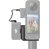 CYNOVA Mount for Insta360 X4 Accessories, Insta 360 X4 Cold Shoe Compatible with Insta360 X4 / X3 for DJI Mic2 Microphone Holder（with 3.5mm Audio Cable）, black