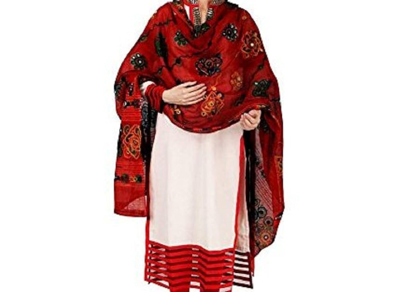 sunrise paridhan women's cotton dupatta - spmir06_multicolour_free size
