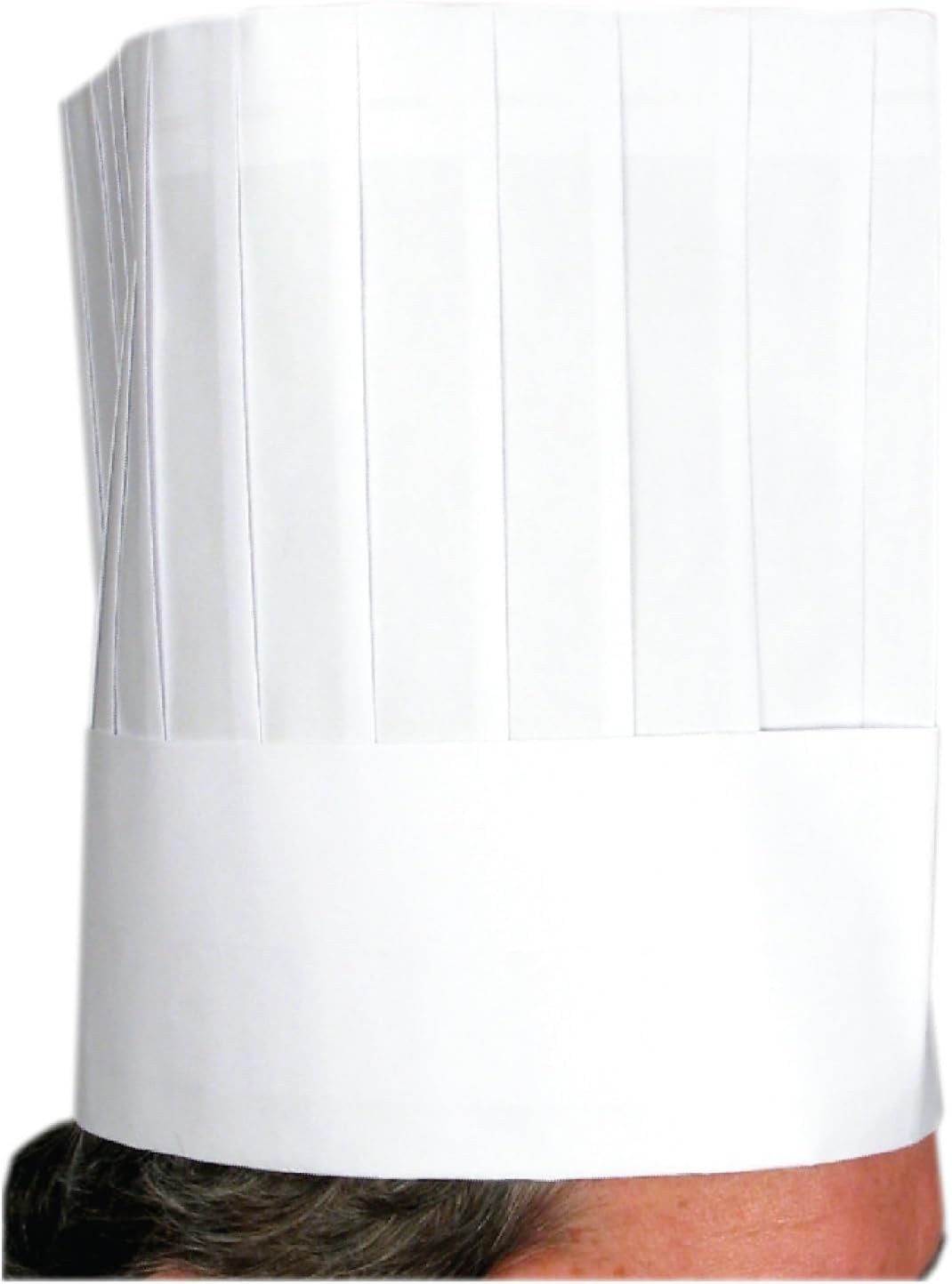 Disposable 12" Paper Chef's Hat (10 Pcs/Bag)