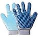 MAOPRO Pet Grooming Glove 2-in-1 Deshedding Brush Pet Hair Remover Mitt Tool, Furniture Cleaning Massage Groomer for Dogs, Cats and Horse with Long & Short Fur, Enhanced Five Finger Design