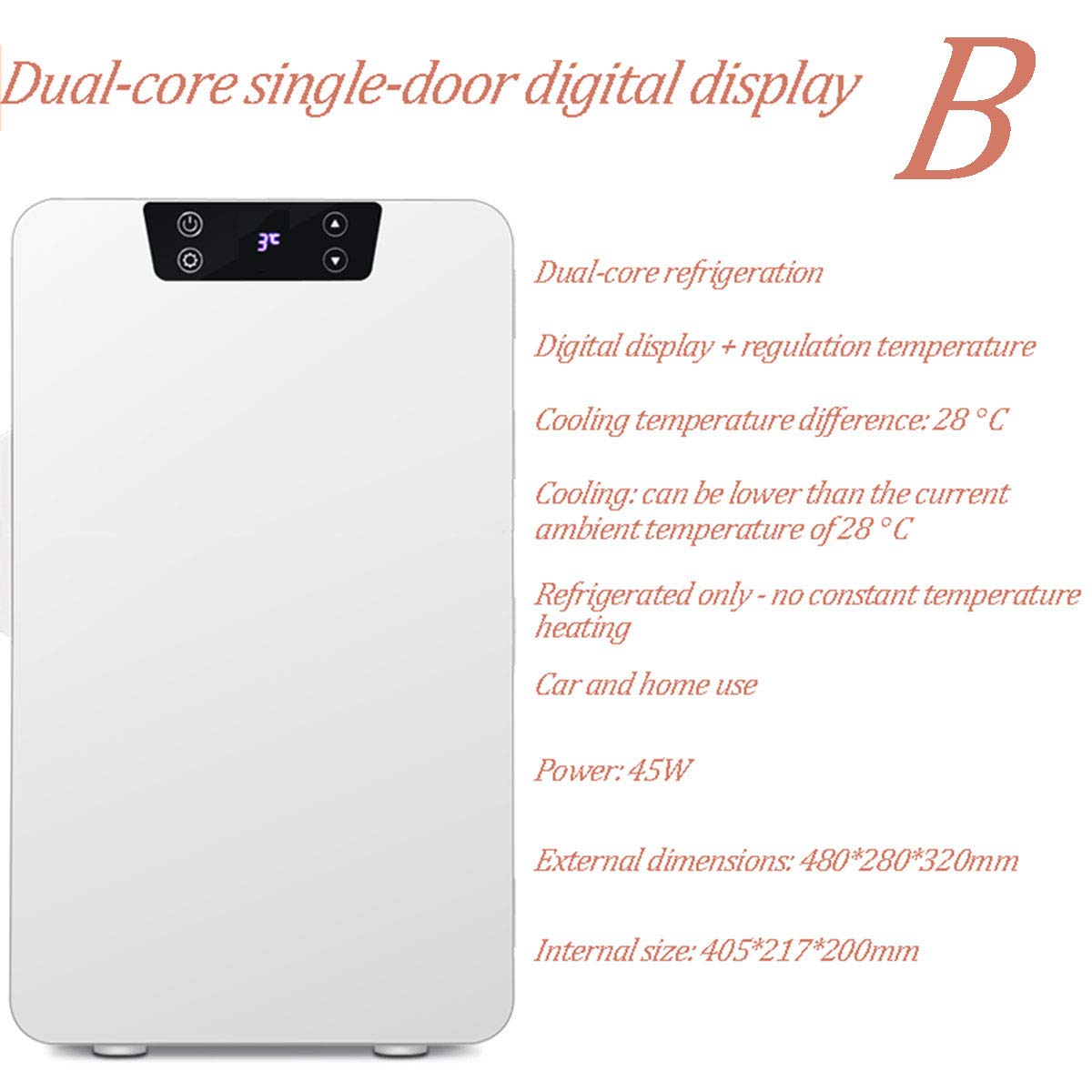 ADEMI compresor Nevera Coche, Portátil Mini 22L Capacidad del ...