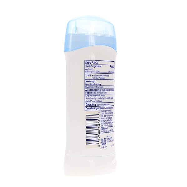 DOVE ORIGINAL CLEAN INVISIBLE SOLID ANTI-PERSPIRANT DEODORANT 2.6 OZ
