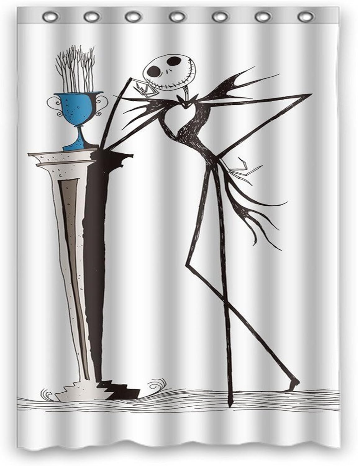 The Nightmare Before Christmas Waterproof Fabric Shower Curtain 60"x 72"Inches Clothing