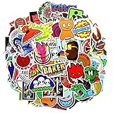 Brand Laptop Stickers 100 Pcs Pack Cool Vinyl Waterproof Sticker Skateboard Pad MacBook Car Snowboard Bicycle Luggage Decal