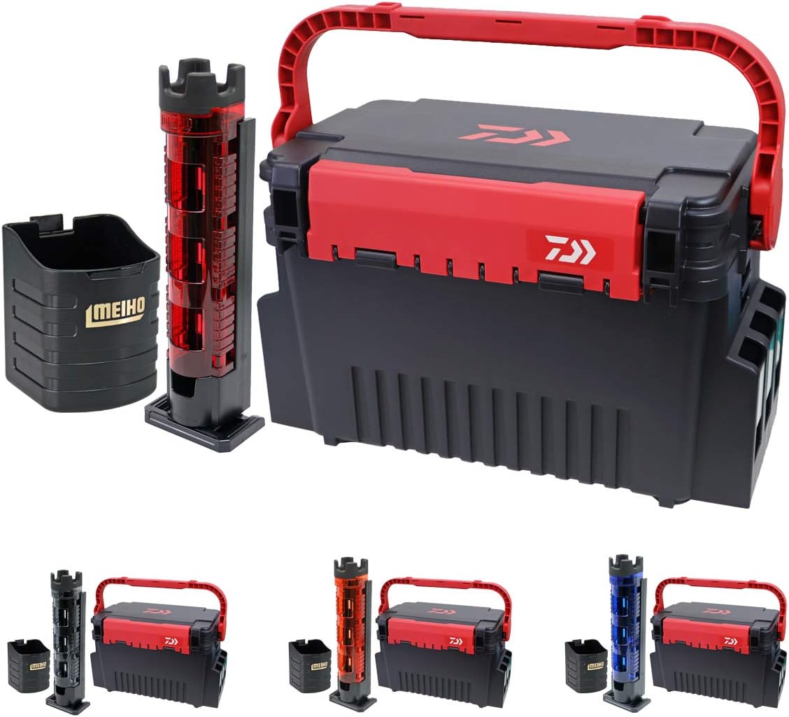 Amazon タックルボックス Tb4000 ブラック レッド ロッドスタンド ドリンクホルダー付 3点セット ロッドスタンドカラー クリアブラック 販売店アクアビーチ タックルボックス