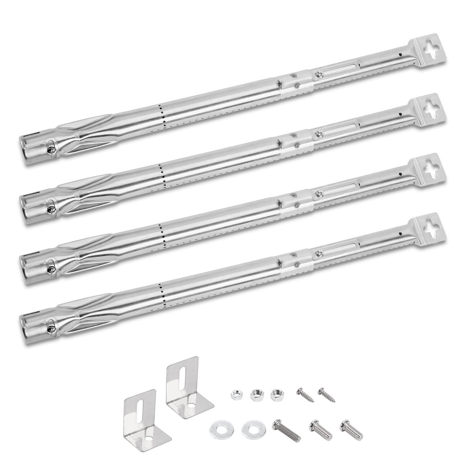 Denmay 35.5 to 50cm Universal Adjustable Burner Tube for Outback, Berkley, Jamie Olivier, Uniflame, Napoleon, Charbroil, CosmoGrill, Broil King, Landmann, Master Forge, Perfect Flame,Lowes