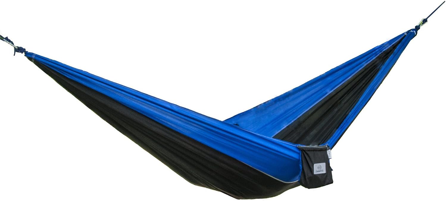 OuterEQ Portable Parachute Camping Hammocks Lightweight Nylon Fabric Travel Hammock
