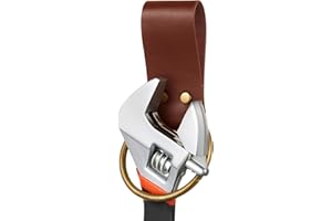 Sadnyy Leather Loop Hammer Holder for Belt, Fits Belts up to 2" Wide, Hammer Spud Axe Holster Tool Accessories for Woodworking Handicrafts Carpenters Electricians