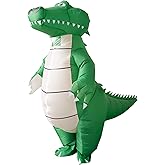 KLLOUZE Inflatable Crocodile Costume Funny Blow Up Costumes Adult Christmas Halloween Cosplay Costume (Crocodile)