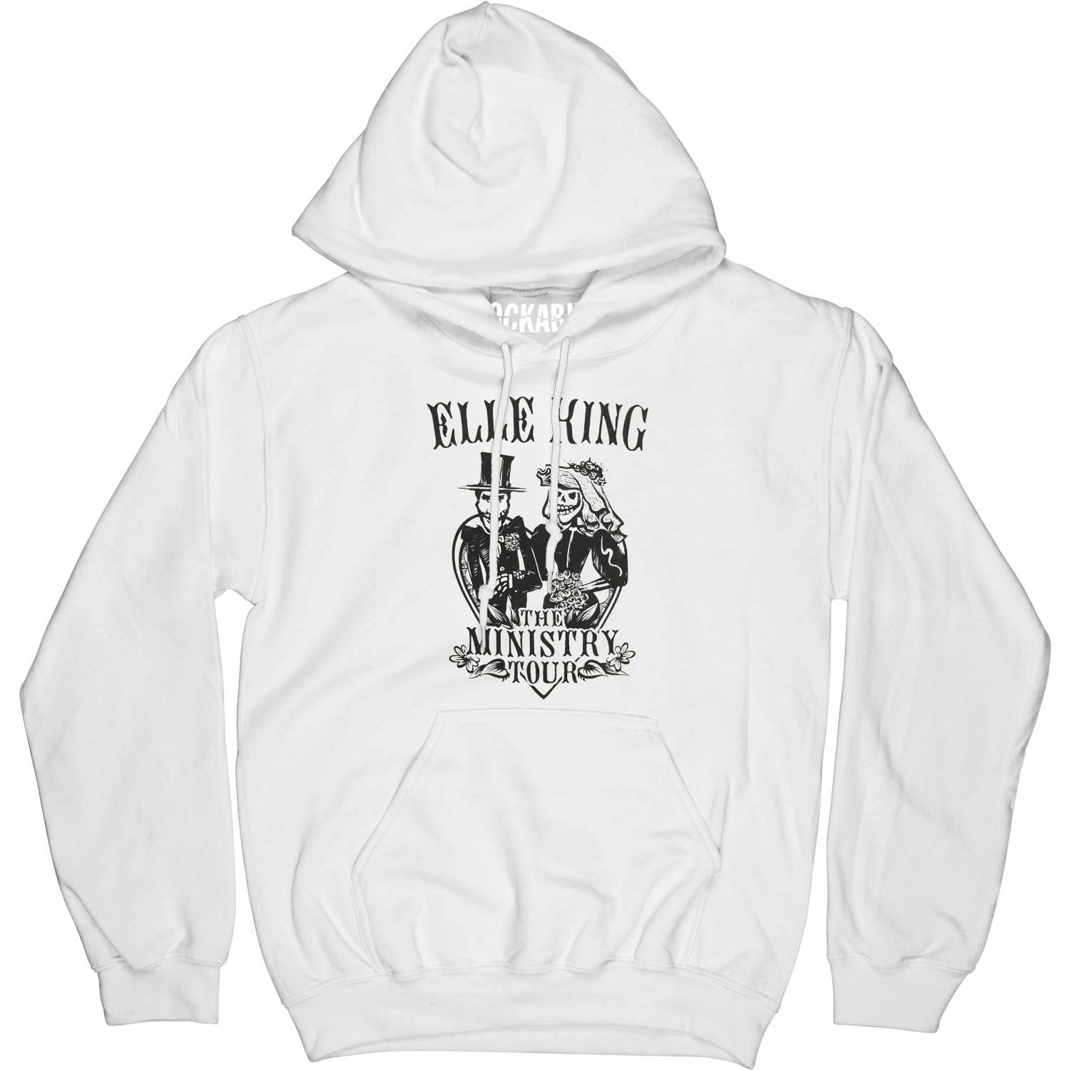 Elle King Men's The Ministry Tour Hooded Sweatshirt White