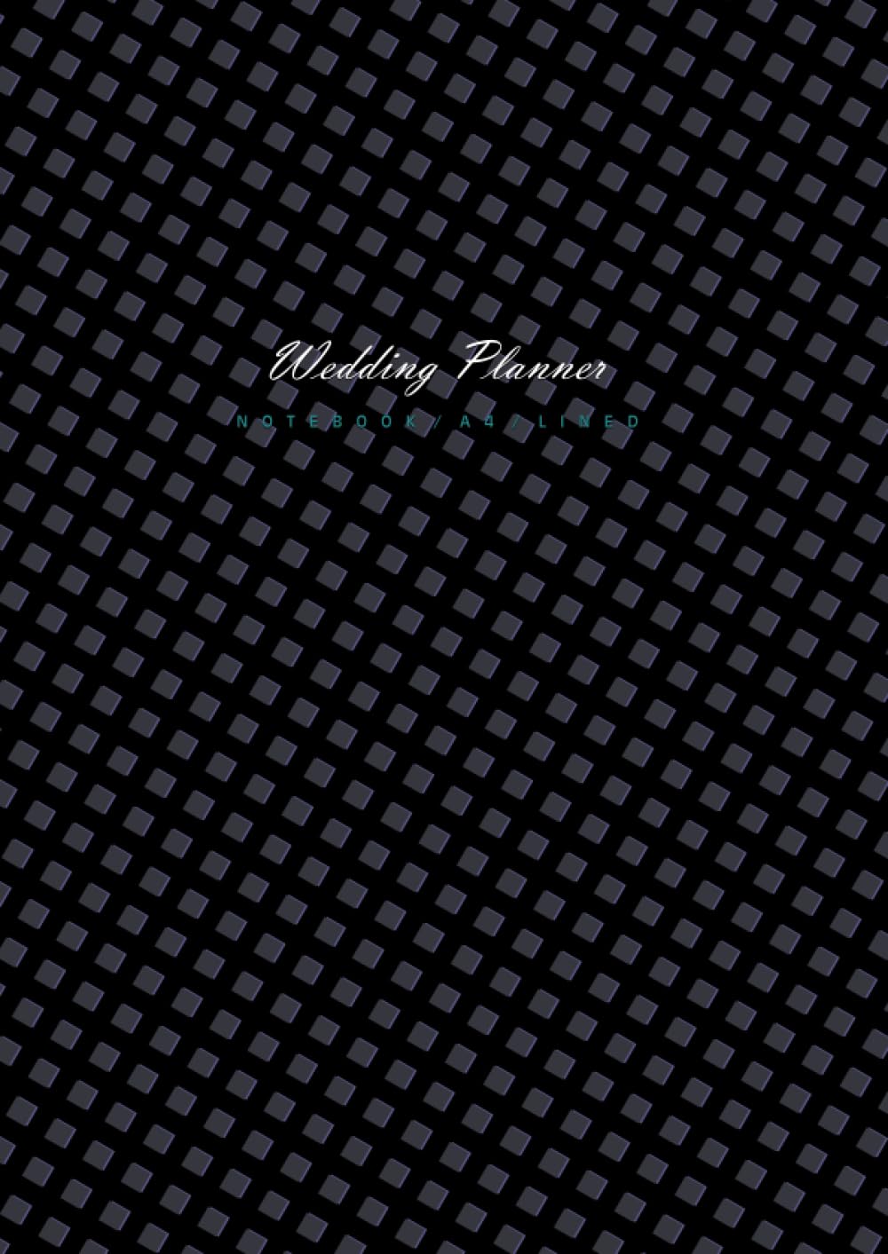 Wedding Planner Notebook - A4: (Black Purple Edition) Fun notebook 192 lined pages (A4 / 8.27x11.69 inches / 21x29.7cm)
