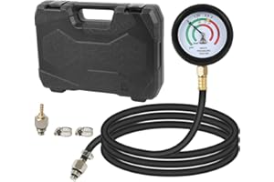 Exhaust Back Pressure Tester Kit with Carrying Case,Professional Automotive Exhaust Back Pressure Gauge Kit with 6-Foot Hose,