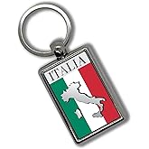 Apedes Country Flags Keychain Metallic Key Chain Keyring