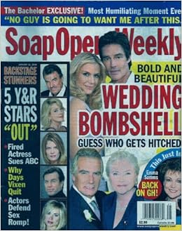 Ronn Moss Katherine Kelly Lang Bold And The Beautiful Eileen Davidson Peter Bergman Michelle Stafford Melody Thomas Scott Eric Braeden Young And The Restless January 31 2006 Soap Opera Weekly Magazine
