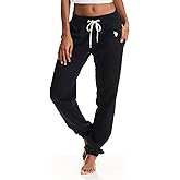U.S. Polo Assn. Womens Sweatpants with Pockets, French Terry Womens Joggers or Cuffed Leg Sweats